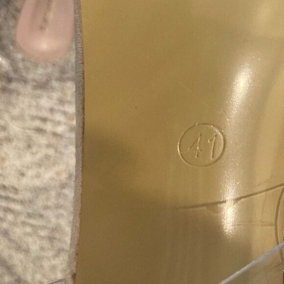 Fashion Nova Square Crystalbelle Ankle Wrap Open Toe Clear/nude Heels - Picture 8 of 12